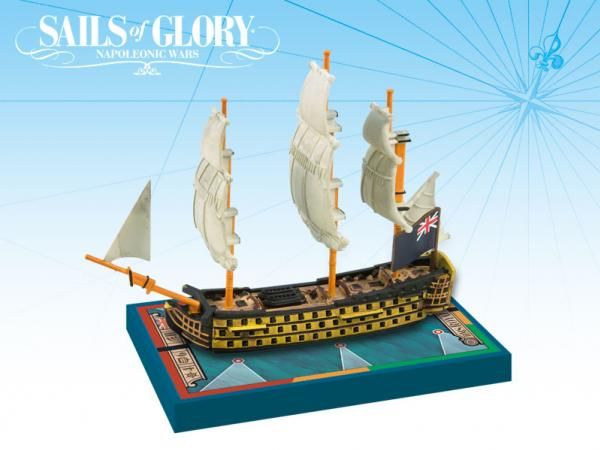 AGSSGN108A Ares Games Sails of Glory: HMS Royal Sovereign 1786 British SotL Ship Pack main product photo