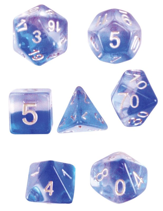 KOP19415 Koplow Games Transparent: Layered Poly Mint Blue Assortment (7)(Hook Top) main product photo