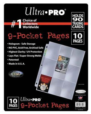 UPI83000 Ultra Pro 9-Pocket Platinum Page for Standard Size Cards (10-Pack) main product photo