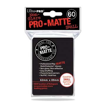 UPI84021 Ultra Pro Pro-Matte Small 60-count Deck Protector Pack: Black (DISPLAY 10) main product photo