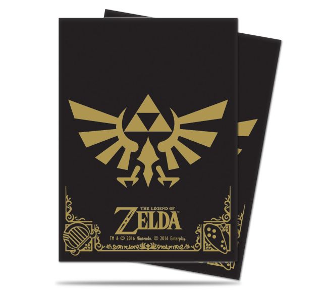 UPI85205 Ultra Pro The Legend of Zelda: Black & Gold Standard Deck Protector Sleeves (65) main product photo
