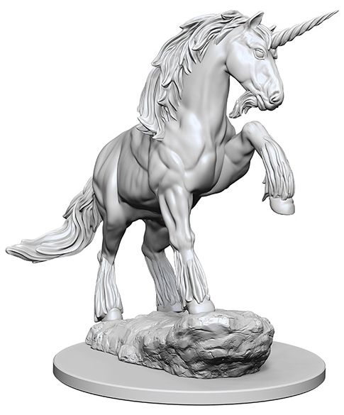 WZK72589 Wizkids/NECA Pathfinder Deep Cuts Unpainted Miniatures: Unicorn main product photo