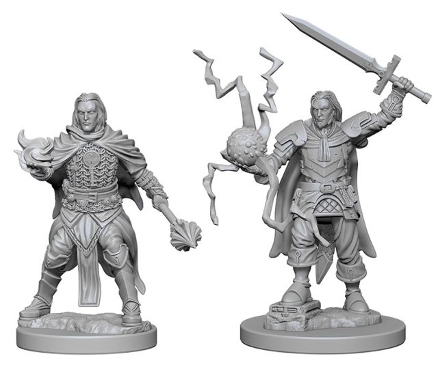 WZK72600 Wizkids/NECA Pathfinder Deep Cuts Unpainted Miniatures: Human Male Cleric main product photo