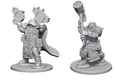 WZK72624 Wizkids/NECA Dungeons & Dragons Nolzur`s Marvelous Unpainted Miniatures: Dwarf Male Cleric main product photo
