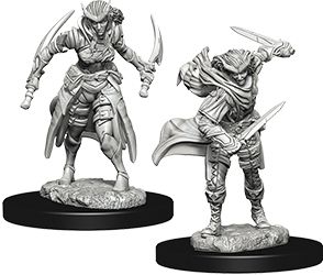 WZK73339 Wizkids/NECA Dungeons & Dragons Nolzur`s Marvelous Unpainted Miniatures: Tiefling Female Rogue main product photo