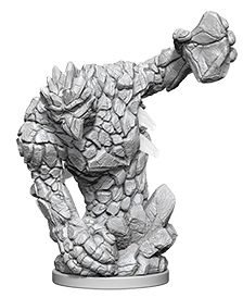 WZK73357 Wizkids/NECA Pathfinder Deep Cuts Unpainted Miniatures: Medium Earth Elemental main product photo