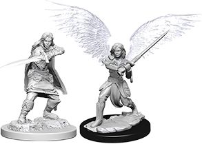 WZK73381 Wizkids/NECA Dungeons & Dragons Nolzur`s Marvelous Unpainted Miniatures: Female Aasimar Fighter main product photo