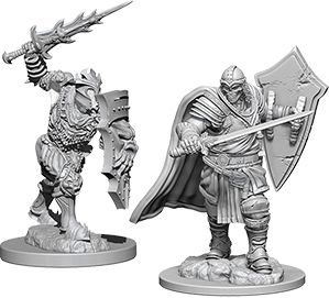 WZK73399 Wizkids/NECA Dungeons & Dragons Nolzur`s Marvelous Unpainted Miniatures: Death Knight & Helmed Horror main product photo