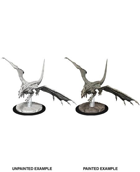 WZK73712 Wizkids/NECA Dungeons & Dragons Nolzur`s Marvelous Unpainted Miniatures: W9 Young White Dragon main product photo