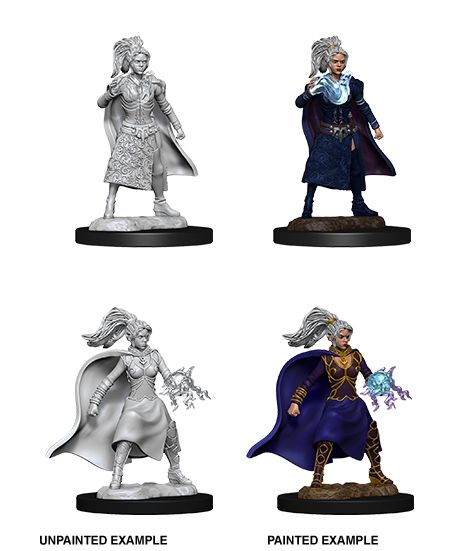 WZK73832 Wizkids/NECA Dungeons & Dragons Nolzur`s Marvelous Unpainted Miniatures: W10 Female Human Sorcerer main product photo