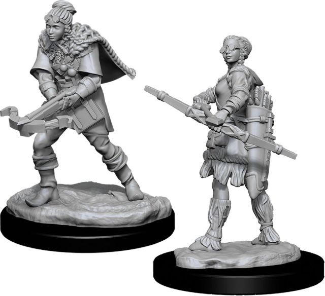 WZK90010 Wizkids/NECA Dungeons & Dragons Nolzur`s Marvelous Unpainted Miniatures: W11 Female Human Ranger main product photo