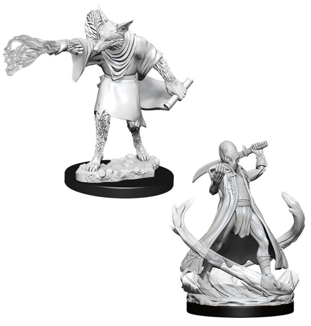 WZK90015 Wizkids/NECA Dungeons & Dragons Nolzur`s Marvelous Unpainted Miniatures: W11 Arcanaloth & Ultroloth main product photo