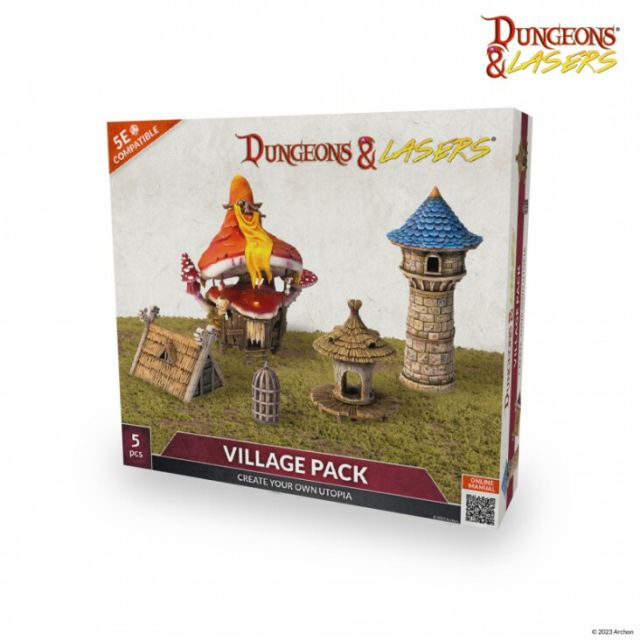 DNL0066 Archon Studio Dungeons & Lasers: Expansion Set - Village Pack main product photo