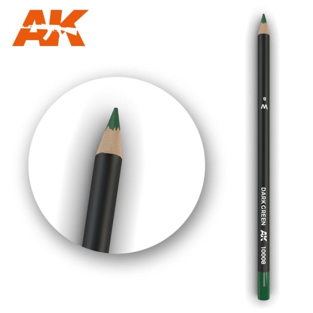 AK-10008 AK Interactive Weathering Pencil - Dark Green (Box - 5 Units) main product photo