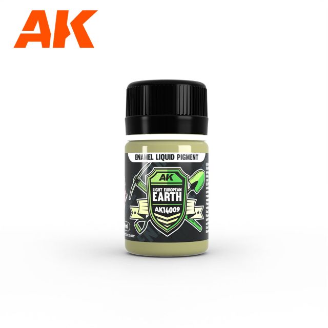 AK-14009 AK Interactive Enamel Liquid Pigment Light European Earth 35ml main product photo