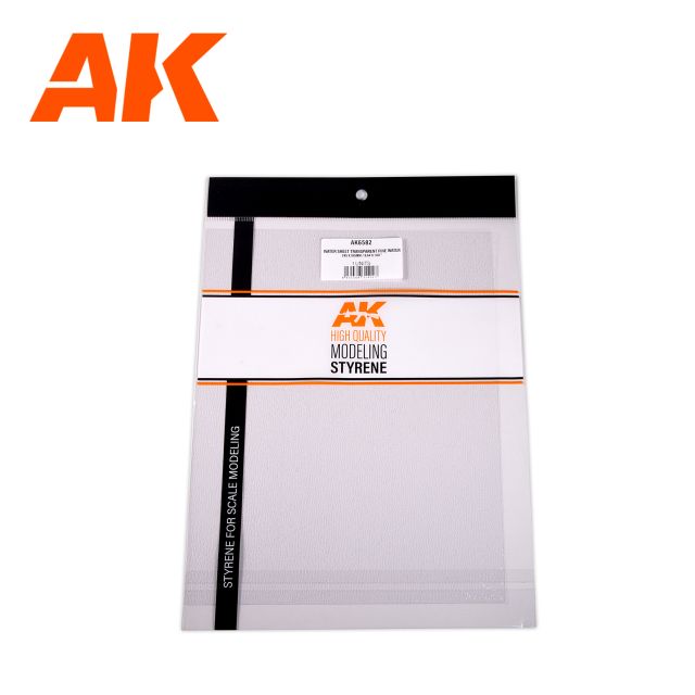 AK-6582 AK Interactive Textured Acrylic Sheet - Transparent Fine Water - 245 x 195mm x 1 Unit main product photo