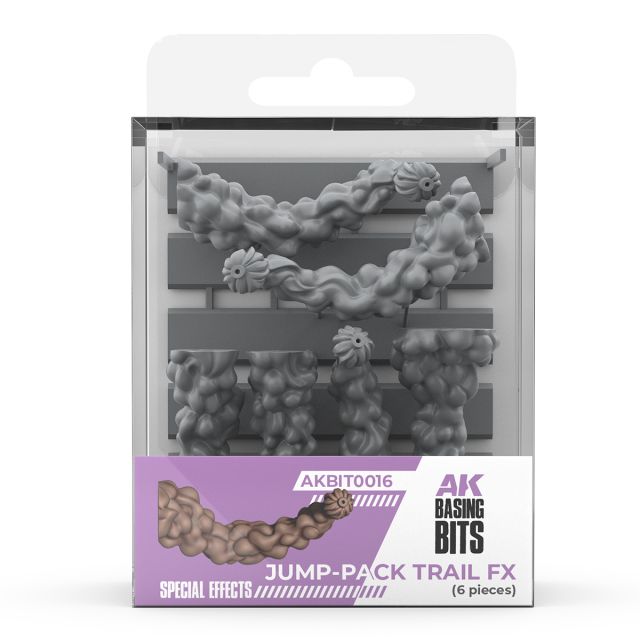 AK-BIT0016 AK Interactive Jump-Pack Trail FX - Basing Bits (6 Pieces) main product photo
