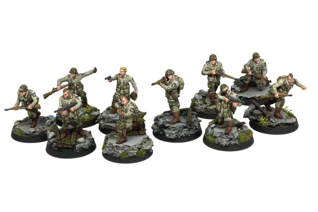 AK-FS0010 Ak Interactive Fortunate Sons 101st Airborne Division (10 Miniatures) Figures main product photo