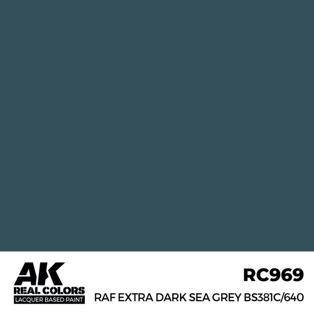 AK-RC969 AK Interactive Real Colors RAF Extra Dark Sea Grey BS381C/640 17 ml. main product photo