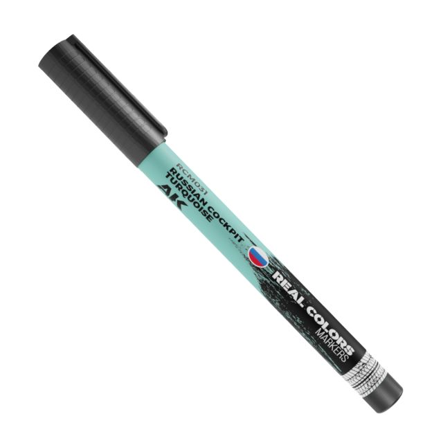 AK-RCM031 AK Interactive Real Colors Markers Russian Cockpit Torquoise (6 Pack) main product photo