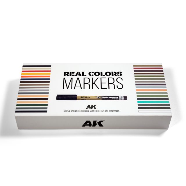 AK-RCM150 AK Interactive Real Colors Markers Special Box Real Colors Markers - 34 Units main product photo