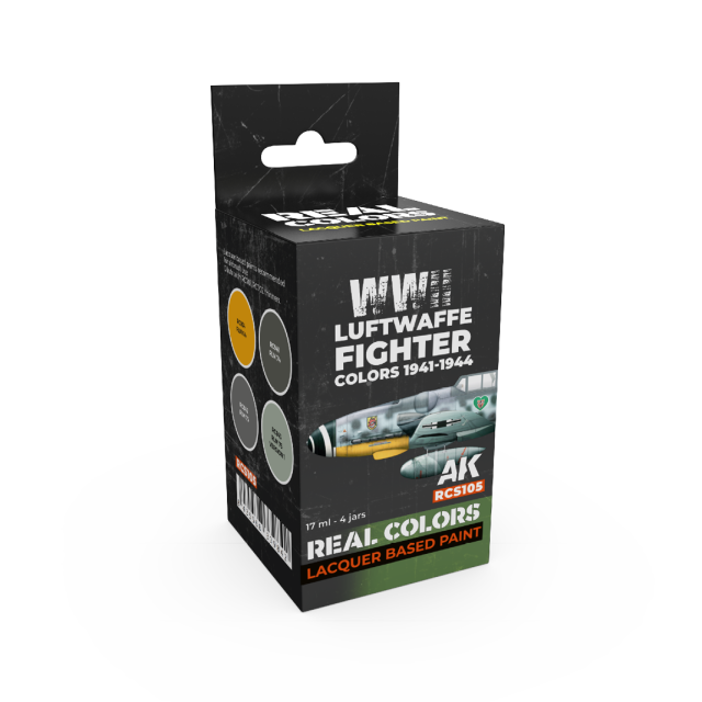 AK-RCS105 AK Interactive Real Colors Luftwaffe Fighter Colors 1941-1944 Set (Set of 4) main product photo