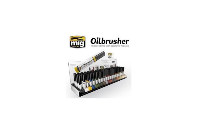 AMG-AMIG8154 Ammo Mig Oilbrushers Retail Counter Display Stand No.1 (20 Oilbrushes x 4 Units) main product photo