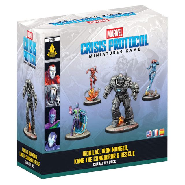 AMGCP154 Atomic Mass Games Marvel Crisis Protocol: Iron Lad, Iron Monger, Kang the Conqueror & Rescue main product photo