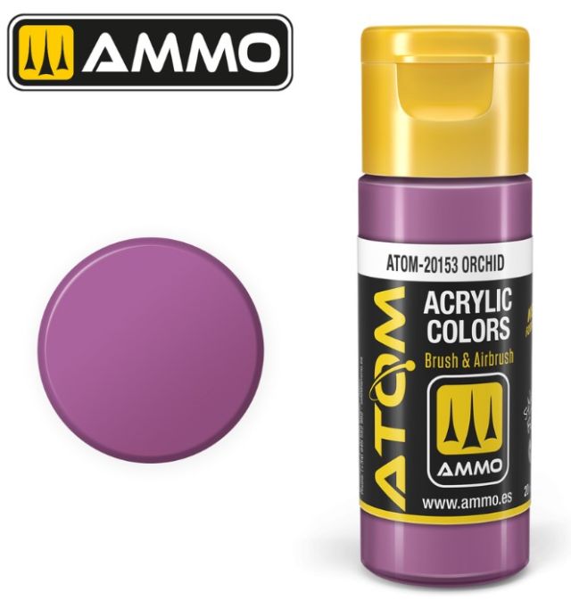 AMM-20153 Ammo By Mig Jimenez Atom: Orchid Acrylic Paint 20ml Bottle main product photo