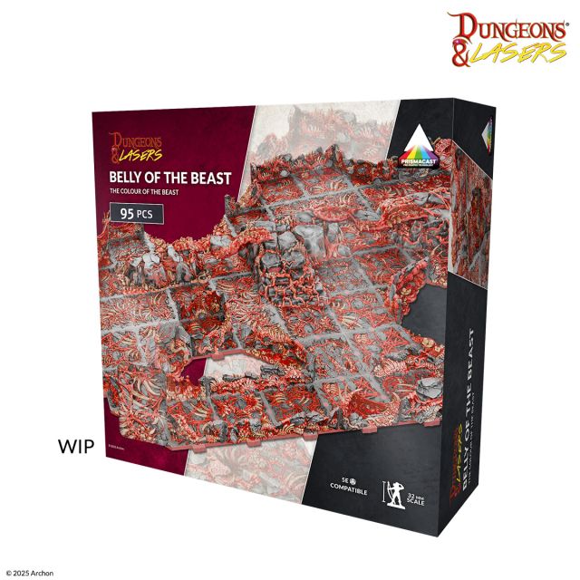 ARS-DNL0136 Archon Studio Dungeons and Lasers: Belly of the Beast Pre-Painted (D&L: PrismaCast Pre-Painted Terrains) (February 2026) main product photo