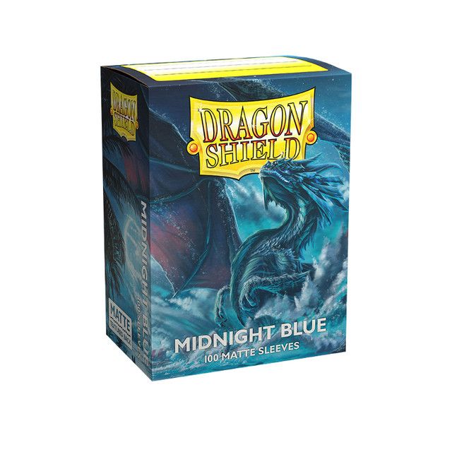 ATM11057 Arcane Tinmen Dragon Shields: (100) Matte - Midnight Blue main product photo