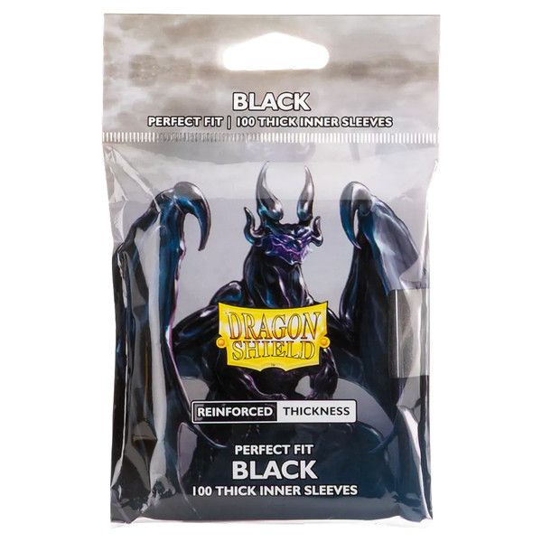 ATM13005 Arcane Tinmen Deck Protector: Dragon Shield: Perfect Fit: Thick Black (100) main product photo