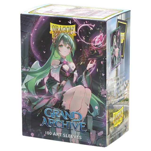 ATM16179 Arcane Tinmen Deck Protector: Art: Dual Matte: Grand Archive: Ariel, Archangel of Natura (100) main product photo