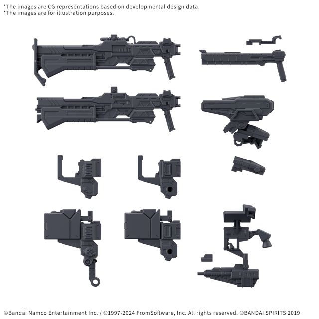 BNDAI-2724591 Bandai 30 Minutes Missions x Armored Core VI Option Parts Set Armored Core VI Fires Of Rubicon Weapon Set 03 "Armored Core VI" main product photo