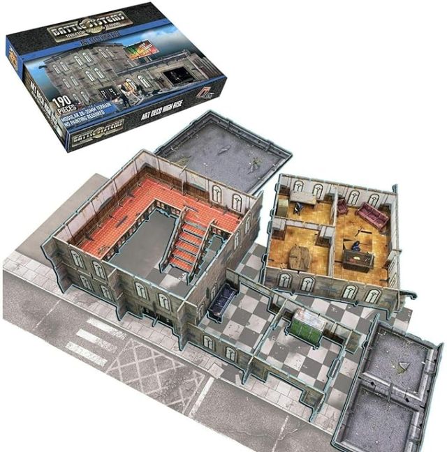 BSTUAE004 Battle Systems Battle Systems Terrain: Urban Art Deco High-Rise Core Set main product photo