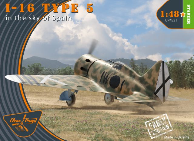 CPROP-CP4821 Clear Prop 1/48 I-16 type 5 (in the sky of Spain early version), Starter Kit main product photo