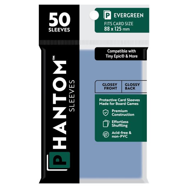 CTGPS1014 Capstone Games Phantom: Protective Sleeves: Gloss/Gloss Evergreen Size (50) main product photo