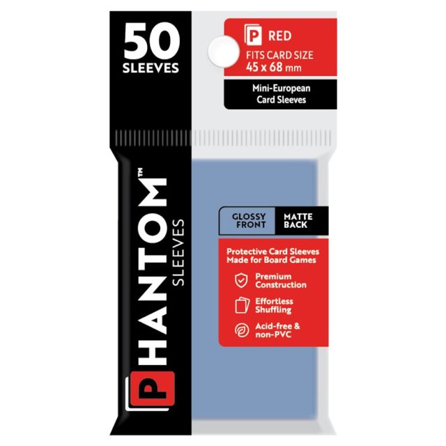 CTGPS2003 Capstone Games Phantom: Protective Sleeves: Gloss/Matte Red Size (50) main product photo
