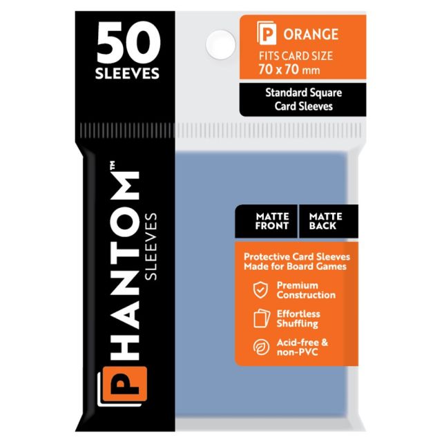 CTGPS3011 Capstone Games Phantom: Protective Sleeves: Matte/Matte Orange Size (50) main product photo