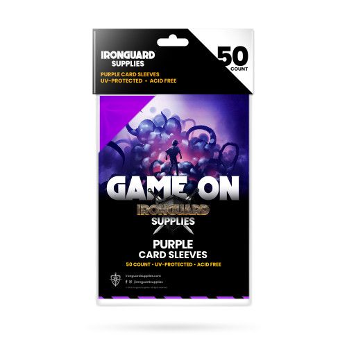 DIASTL230336 Ironguard Supplies Ironguard: Card Sleeves Matte Purple (50) main product photo