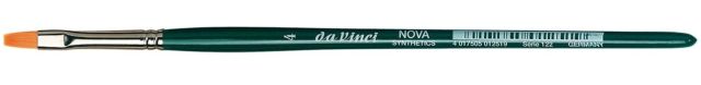 DVINC-122_4 Da Vinci NOVA Series 122, hobby brush flat, finest golden synthetic fibre, Size:4 main product photo