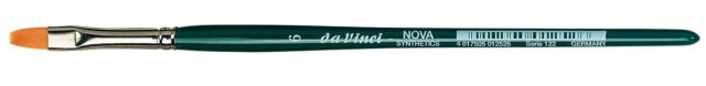 DVINC-122_6 Da Vinci NOVA Series 122, hobby brush flat, finest golden synthetic fibre, Size:6 main product photo
