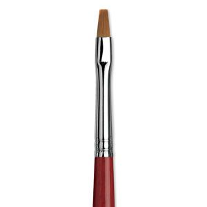 DVINC-5880_2 Da Vinci Cosmotop Spin 5580 Watercolor Brush - Flat, Short Handle, Size 2 main product photo
