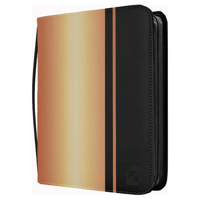 EVO3572 Evoretro Binder: Zipper: 9-Pocket: Toploaders: Black & Gold main product photo