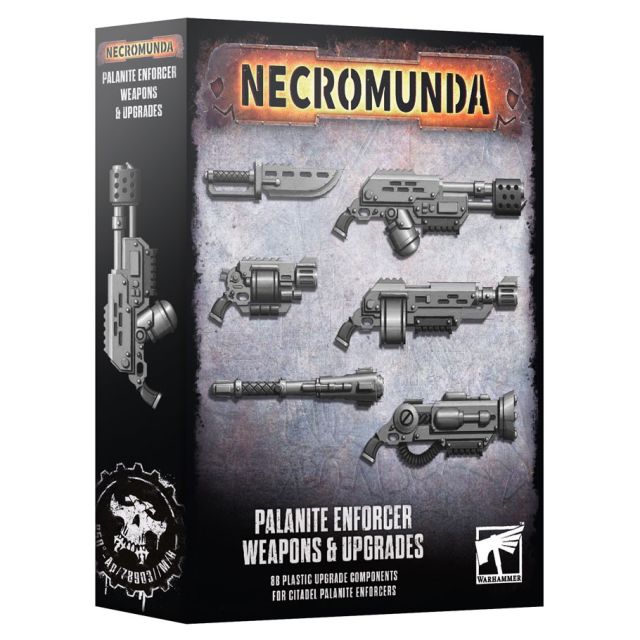 GAW99120599109 Games Workshop 301-58 Warhammer 40,000: Necromunda: Palanite Enforcer Weapons & Upgrades main product photo
