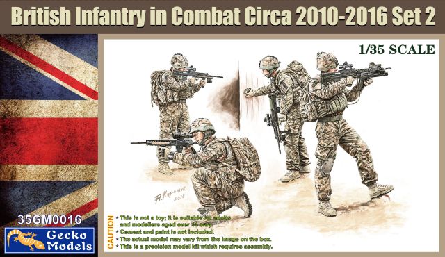GECKO-35GM0016 Gecko 1/35 British Infantry In Combat Circa 2010~2016 Set 2 main product photo