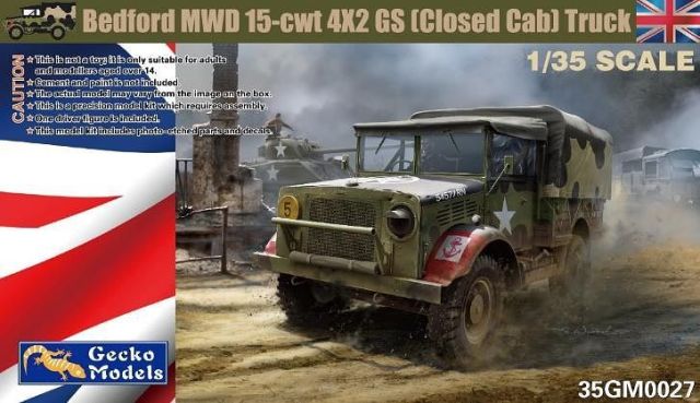 GECKO-35GM0027 Gecko 1/35 Bedford MWD 15-cwt 4x2 GS Truck with Canvas Cover main product photo