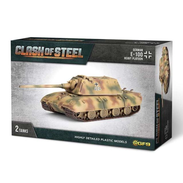 GF9CSG09 Gale Force Nine Clash of Steel: German - E-100 Heavy Tank Platoon (x2 Plastic) main product photo