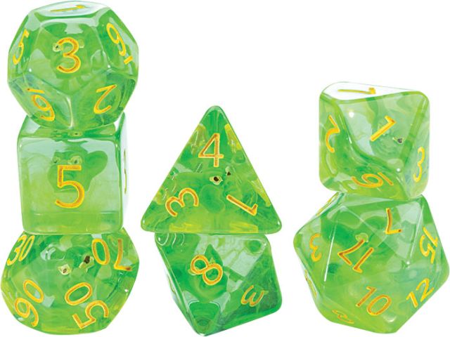 GKGID222 Gate Keeper Games Inclusion Dice: Dice Goblin (7 Polyhedral Dice Set) main product photo
