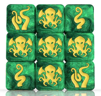 GLGTECTA03 Gamelyn Games Tiny Epic Cthulhu: 9 Pack Extra Dice Set main product photo